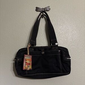 Vintage Fossil Black Women's Baguette Purse